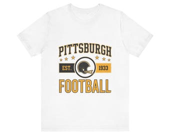 Pittsburgh Vintage Crest T-Shirt | Football Fan Graphic | Unisex T-Shirt