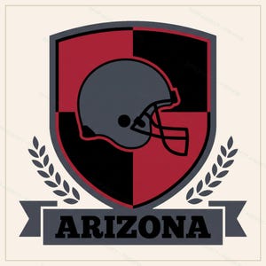 Paquete de imágenes PNG de Arizona Football, 8 diseños de cascos, conjunto de sublimación para el día del partido, descarga digital. imagen 9