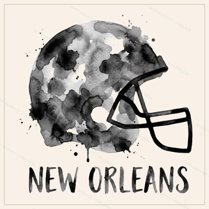 New Orleans Helmet PNG Bundle, 8 Football Fan Styles, Sublimation and DTF Designs, Instant Download image 3