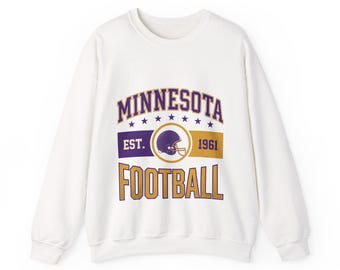 Minnesota Vintage Crest Sweatshirt | Football Fan Graphic | Unisex Sweatshirt