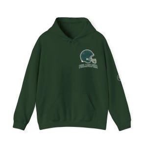 Philadelphia Vintage Varsity Helmet Game Day Hoodie, Unisex Football Sweatshirt, Cozy Fall Pullover image 3
