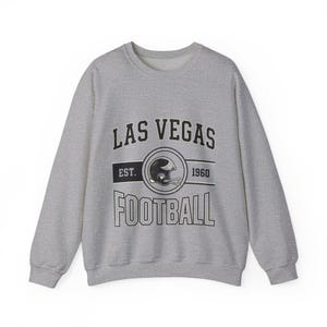Las Vegas Raiders Vintage Crest Sweatshirt | Football Fan Graphic | Unisex Sweatshirt image 2