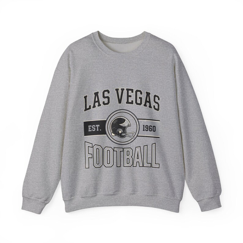 Las Vegas Raiders Vintage Crest Sweatshirt | Football Fan Graphic | Unisex Sweatshirt image 2