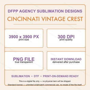 Vintage Cincinnati Bengals voetballogo PNG, retro varsity sublimatieontwerp, digitale download afbeelding 7