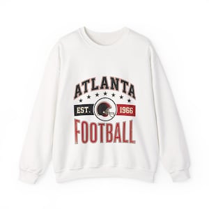 Felpa vintage con stemma di Atlanta / Grafica per tifosi di football americano / Felpa unisex immagine 1