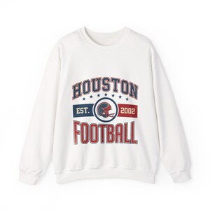 Houston Texans Vintage Crest Sweatshirt | Football Fan Graphic | Unisex Sweatshirt Bild 1