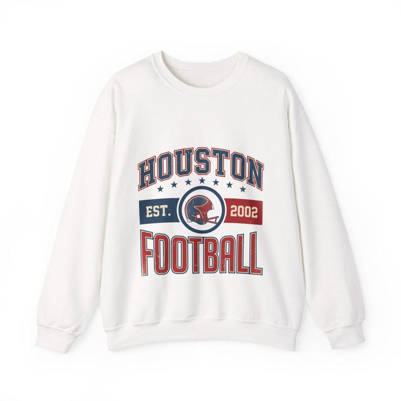Houston Texans Vintage Crest Sweatshirt | Football Fan Graphic | Unisex Sweatshirt Bild 1