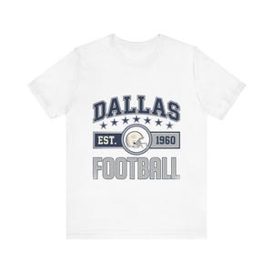 Dallas Vintage Crest T-Shirt | Football Fan Graphic | Unisex T-Shirt image 1