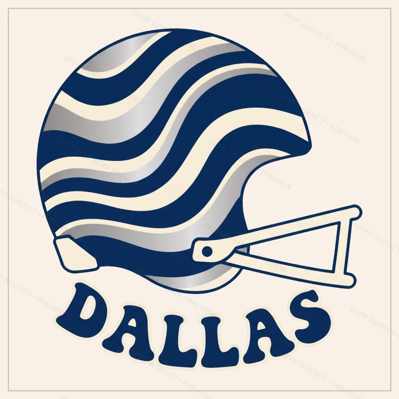 Dallas Helmet PNG Bundle, 8 Football Fan Styles, Sublimation and DTF Designs, Instant Download image 6