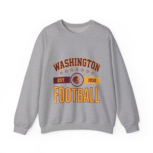 Moletom Washington Vintage Crest | Estampa para Fãs de Futebol Americano | Moletom Unissex imagem 2