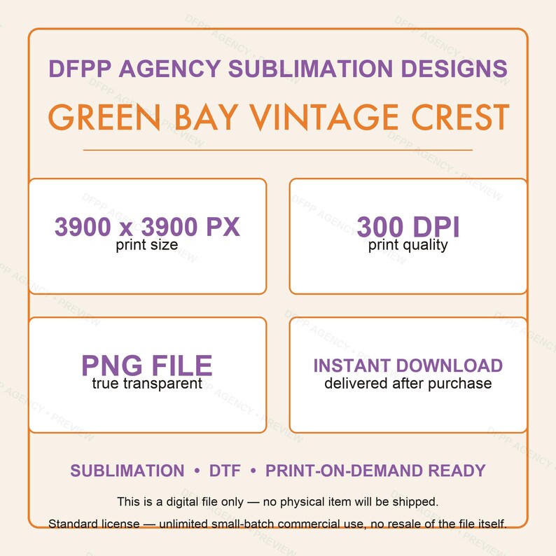 Green Bay Vintage Crest Football PNG, Retro Varsity Sublimation Design, Digital Download image 7