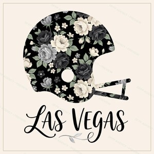 Las Vegas Football Sublimation Bundle, 8 PNG Helmet Designs, Game Day Shirt Clipart, Digital Download image 4