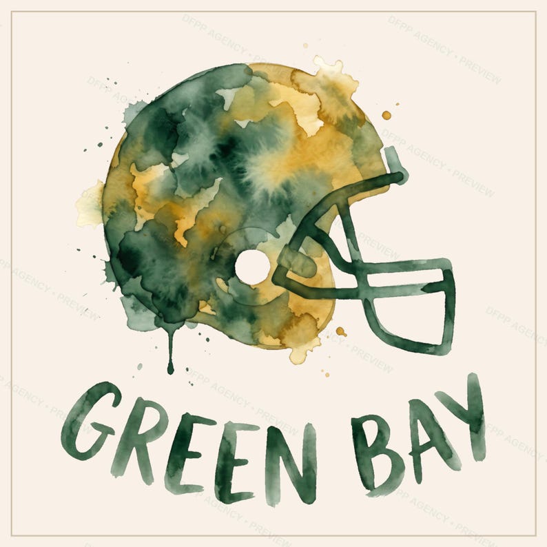 Green Bay Football PNG Bundle, 8 Helmet Designs, Game Day Sublimation Set, Digital Download image 3
