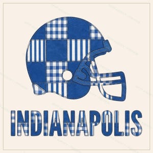 Indianapolis Patchwork Helmet PNG, Retro Sublimation File, Fan Shirt Clipart, Instant Download image 1
