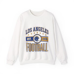 LA Rams Vintage-Sweatshirt mit Wappen | Fan-Motiv | Unisex-Sweatshirt Bild 1