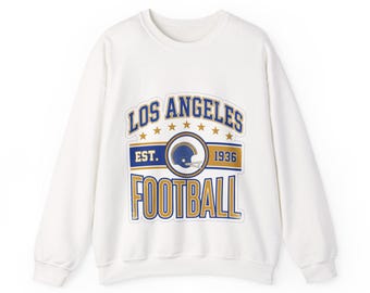 LA Rams Vintage Crest Sweatshirt | Football Fan Graphic | Unisex Sweatshirt