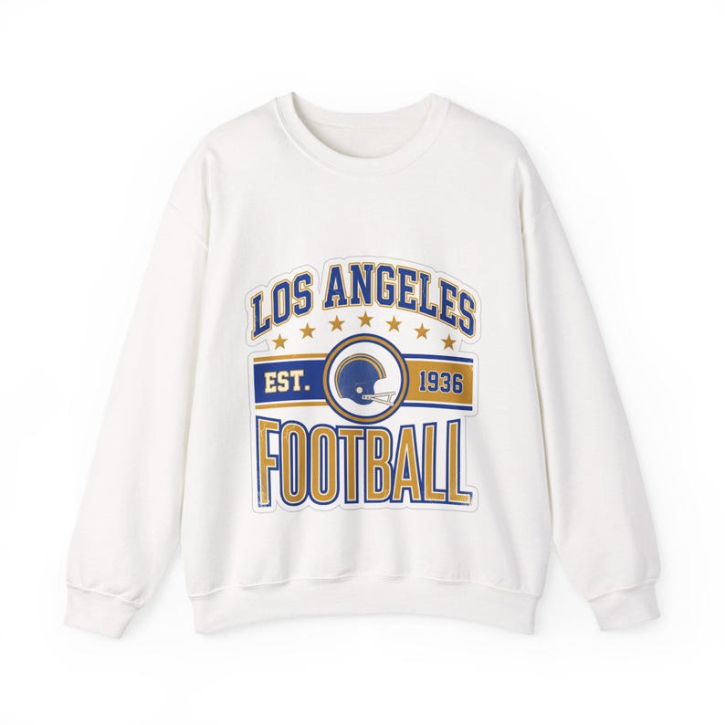 LA Rams Vintage-Sweatshirt mit Wappen | Fan-Motiv | Unisex-Sweatshirt Bild 1