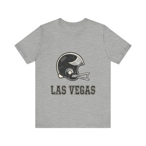 Las Vegas Raiders Vintage Varsity Helmet Football Shirt, Retro Game Day Tee, Unisex Fan Apparel, Sports Gift image 2
