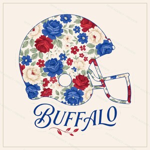 Buffalo Football Sublimation Bundle, 8 PNG Helmet Designs, Game Day Shirt Clipart, Digital Download image 4