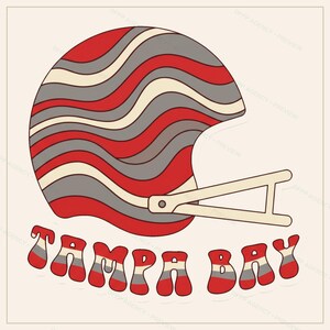 Paquete de imágenes PNG del casco de los Tampa Bay Buccaneers, 8 estilos para aficionados al fútbol americano, diseños para sublimación y DTF, descarga instantánea. imagen 6