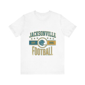 Jacksonville Vintage Crest T-Shirt | Football Fan Graphic | Unisex T-Shirt image 1