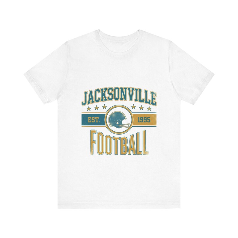Jacksonville Vintage Crest T-Shirt | Football Fan Graphic | Unisex T-Shirt image 1