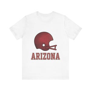 Arizona Game Day T-shirt, vintage varsity helm voetbalfan T-shirt, sportshirt in vintage stijl afbeelding 1