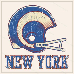 Zestaw do sublimacji New York Blue & Red Football, 8 wzorów kasków PNG, grafika ścienna na koszulkę meczową, pobieranie cyfrowe zdjęcie 10