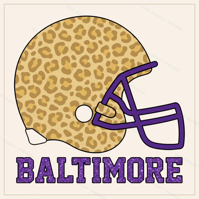 Baltimore Helmet PNG Bundle, 8 Football Fan Styles, Sublimation and DTF Designs, Instant Download image 5