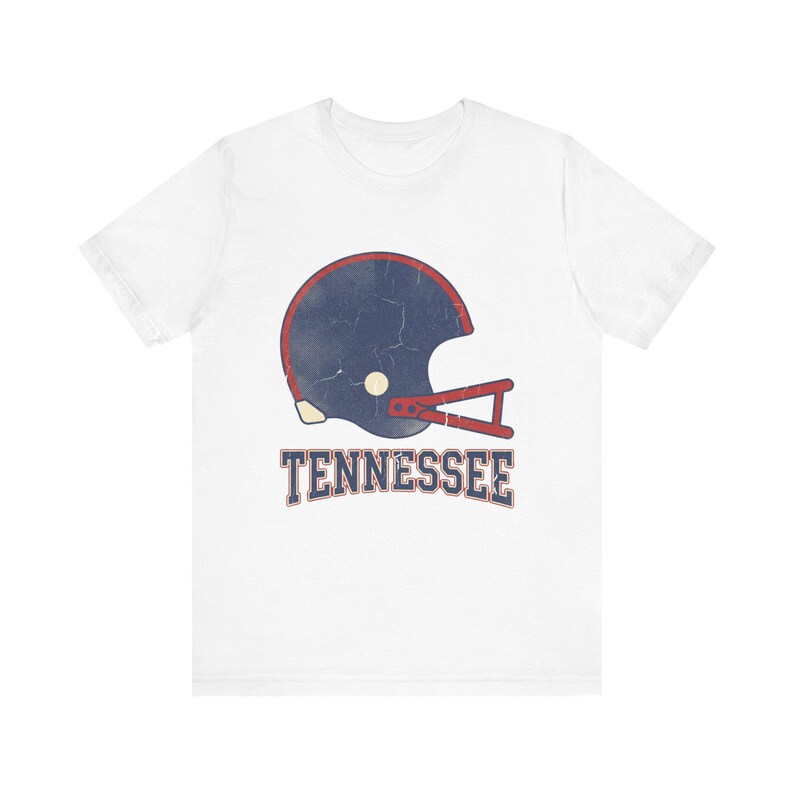 Tennessee Game Day T-shirt, vintage varsity helm voetbalfan T-shirt, sportshirt in vintage stijl afbeelding 2
