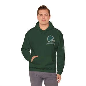 Philadelphia Vintage Varsity Helmet Game Day Hoodie, Unisex Football Sweatshirt, Cozy Fall Pullover image 4
