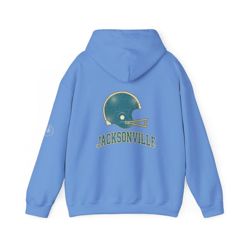 Jacksonville Vintage Varsity Helmet Game Day Hoodie, Unisex Football Sweatshirt, Cozy Fall Pullover image 7