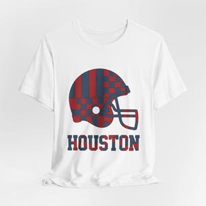 Houston Texans patchwork helm voetbalshirt, retro wedstrijdshirt, unisex fankleding, sportcadeau afbeelding 4