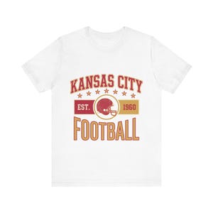 カンザスシティ・ヴィンテージ・クレストTシャツ｜フットボールファン向けグラフィック｜ユニセックスTシャツ 画像 1
