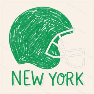 Zestaw do sublimacji New York Green & White Football, 8 wzorów kasków PNG, grafika 3D na koszulce meczowej, pobieranie cyfrowe zdjęcie 7