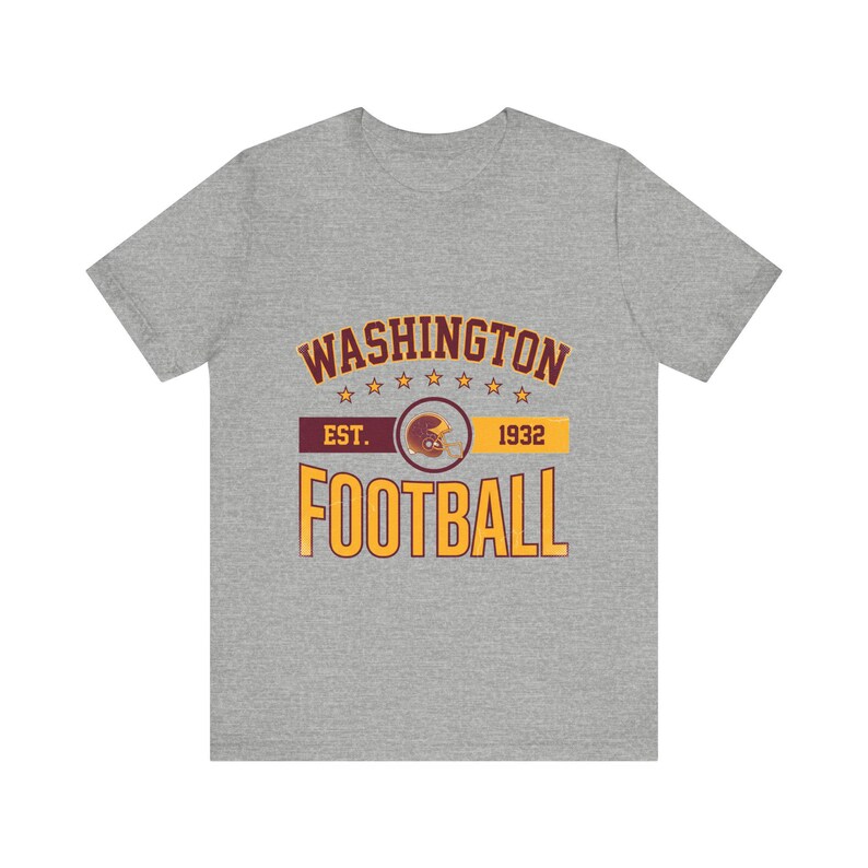 Washington Commanders Vintage Crest T-Shirt | Football Fan Graphic | Unisex T-Shirt image 2