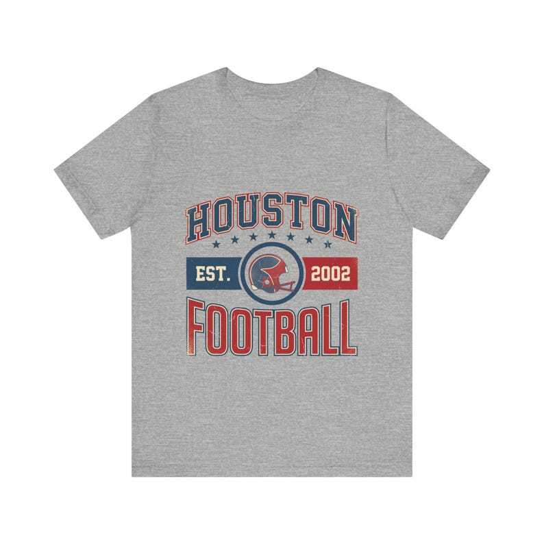 Houston Vintage Wappen T-Shirt | Fan-Motiv | Unisex-T-Shirt Bild 2