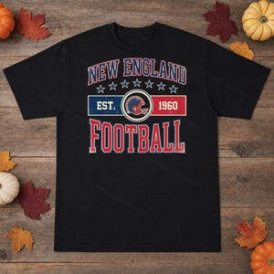 Vintage New England Patriots-logo (voetbal) PNG, retro varsity sublimatieontwerp, digitale download afbeelding 3