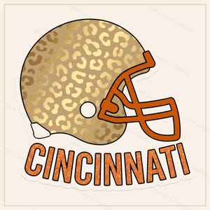 Cincinnati fotboll PNG-paket, 8 hjälmdesigner, sublimeringsset för matchdag, digital nedladdning bild 5