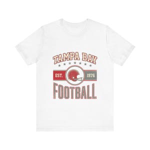 Tampa Bay Buccaneers Vintage Crest T-Shirt | Football Fan Graphic | Unisex T-Shirt image 1