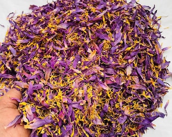 Organic Ceylon Blue Lotus Petals & Stamens Tea | Nymphaea Caerulea Loose Leaf Herbal Infusion