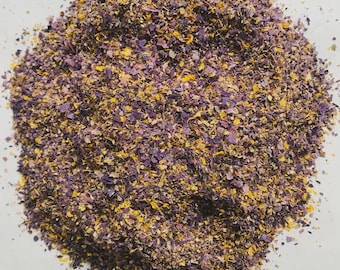 Pre-Ground Blue Lotus Petals & Stamens Mix – Nymphaea Caerulea Botanical Blend