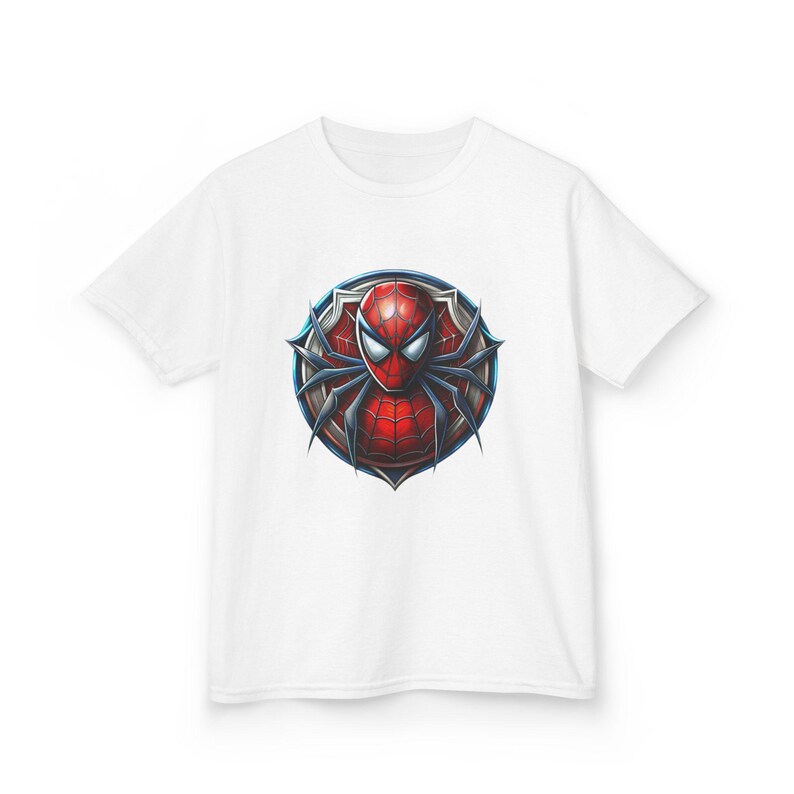Spiderman Logo Kids Tee | Superhero Spider-Man Shirt Bild 5