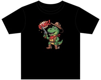 Cowboy Dinosaurier T-Shirt | Western Rex T-Shirt für Kinder