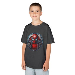 Spiderman Logo Kids Tee | Superhero Spider-Man Shirt Bild 3