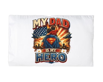 My Dad Is My Hero Kissenbezug | Vintage Comic Superheld Design