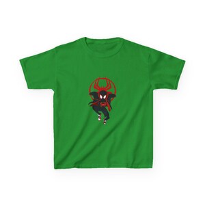 Spider-Man Miles Morales T-shirts enfant | Emblème d'araignée rouge noir image 7