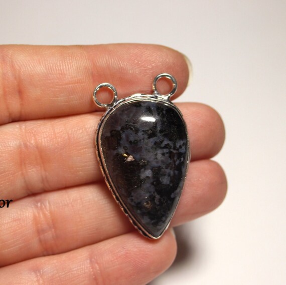 Labradorite Teardrop Oil Bottle Bronze Pendants Labradorite Teardrop Oil Bottle Bronze Pendants