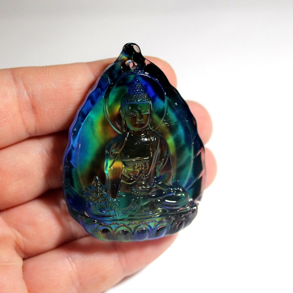 Buddha Pendant - Glass Heat Sensitivity Mood Pendant - #182