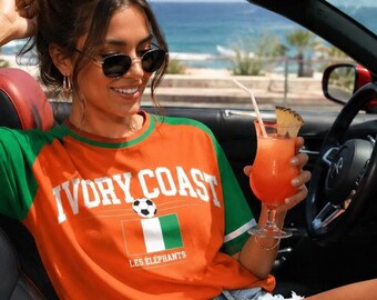 Ivory Coast Soccer Shirt – Ivory Coast Football Fan Tee – Les Éléphants Supporter T-Shirt – Côte d’Ivoire Football Apparel